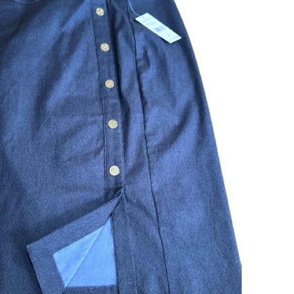 New Rafaella Navy Button-Accent Pencil Skirt MSRP $79.00 Sz 4, 6. - Picture 2 of 4